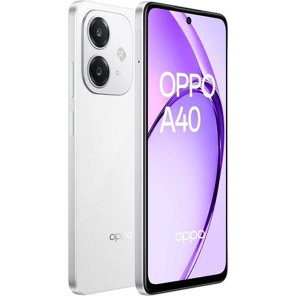 OPPO A40 4G (2024) Dual SIM Smartphone - 6GB+128GB - White/Black