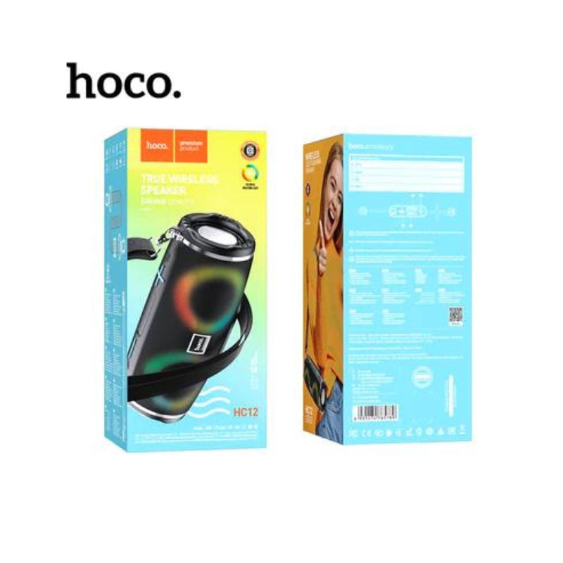 HOCO 10W PREMIUM BLUETOOTH SPEAKER W/ LIGHT & STRAP