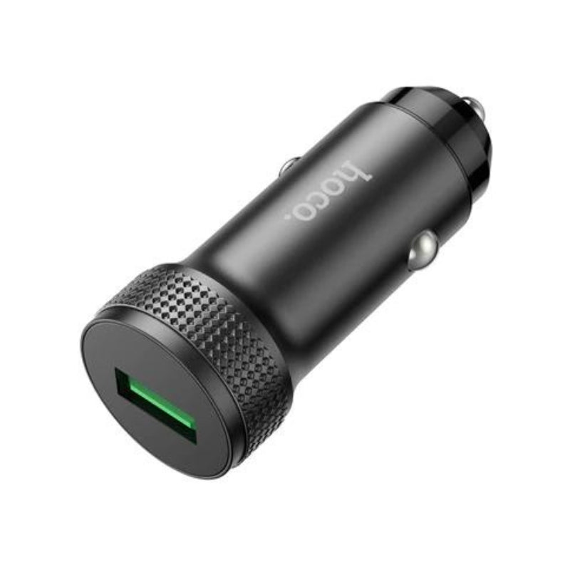 HOCO 18W ALUMINUM USB CAR CHARGER W/ QC 3.0